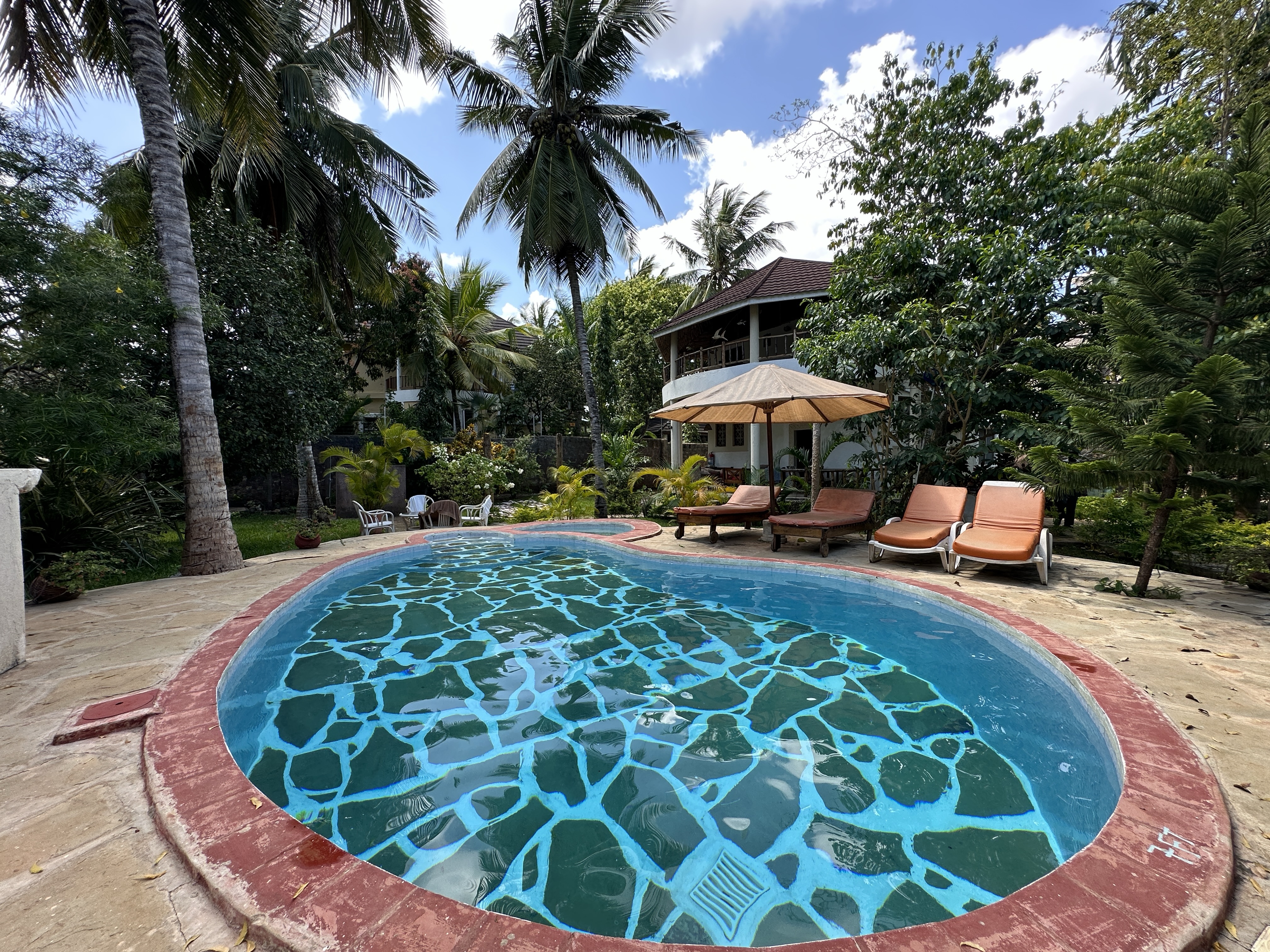 Pool at a managed vacation rental